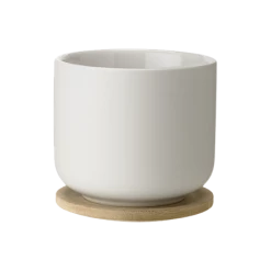 Stelton Theo Mug Bamboo Coaster Sand