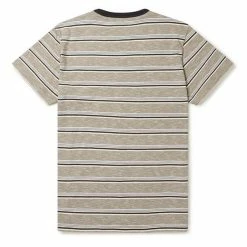 Albam Heritage Stripe T Shirt Mushroom Stripe