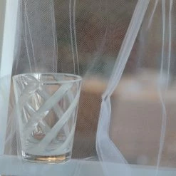 Fiorira' Un Giardino Methacrylate Spiral Glass In Bianco