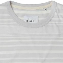 Albam Archive Stripe T Shirt White Lilac