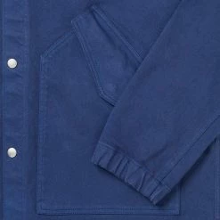 Albam Snap Through Twill Parka Bright Blue