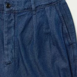 Albam Chambray Pleat Trouser