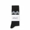Albam Chevron Socks Charcoal 1 Albam Chevron Socks Charcoal