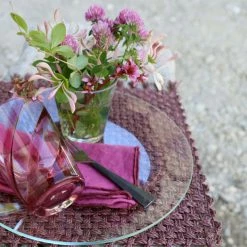 Fiorira' Un Giardino Methacrylate Spiral Glass In Cyclamen