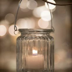 Fiorira' Un Giardino Ribbed Hanging Tea Light