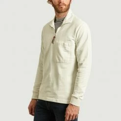 Albam Ecru Quarter Sweater