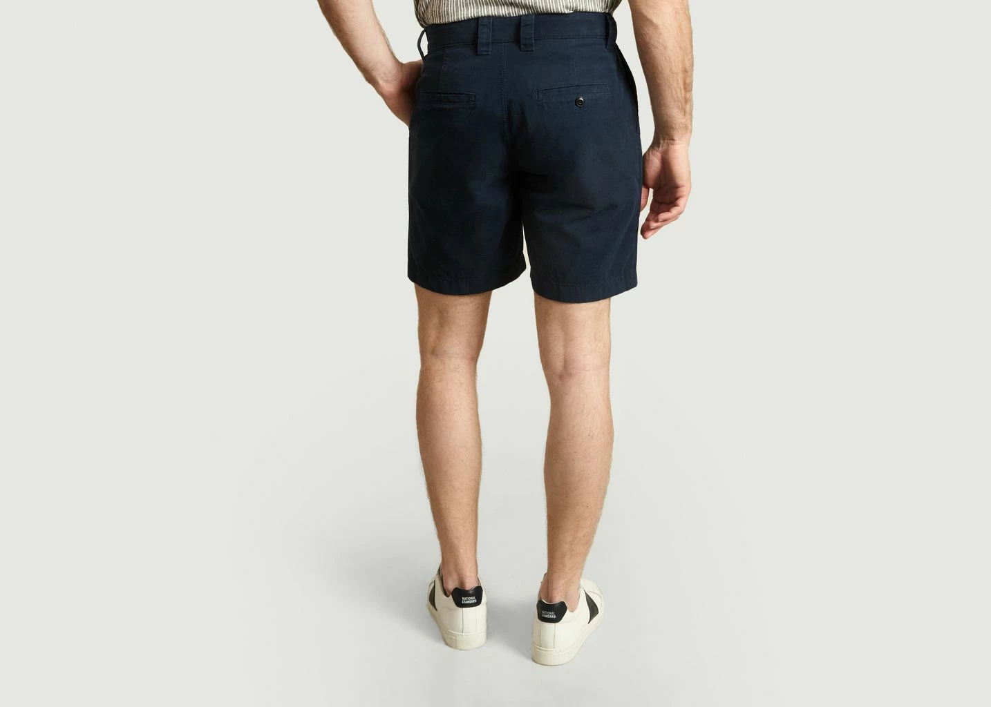 Albam Navy Blue GD Ripstop Pleate Short 4 Albam Navy Blue GD Ripstop Pleate Short