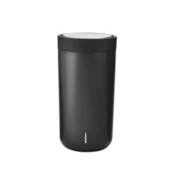 Stelton Thermo Ø 8,3 cmxh 17cm in plastic and stainless steel in matt black 0,34l