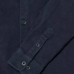 Albam Navy Nash Moleskin Shirt