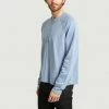 Albam Light Blue Raglan Cotton And Hemp Sweatshirt