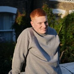 Albam Tor Raglan Sweat - Grey Marl