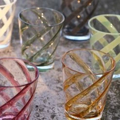 Fiorira' Un Giardino Methacrylate Spiral Glass In Nero