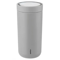 Stelton 0.4L Soft Light Grey To Go Click Mug
