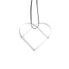 Stelton Figure Heart Christmas Ornament - White