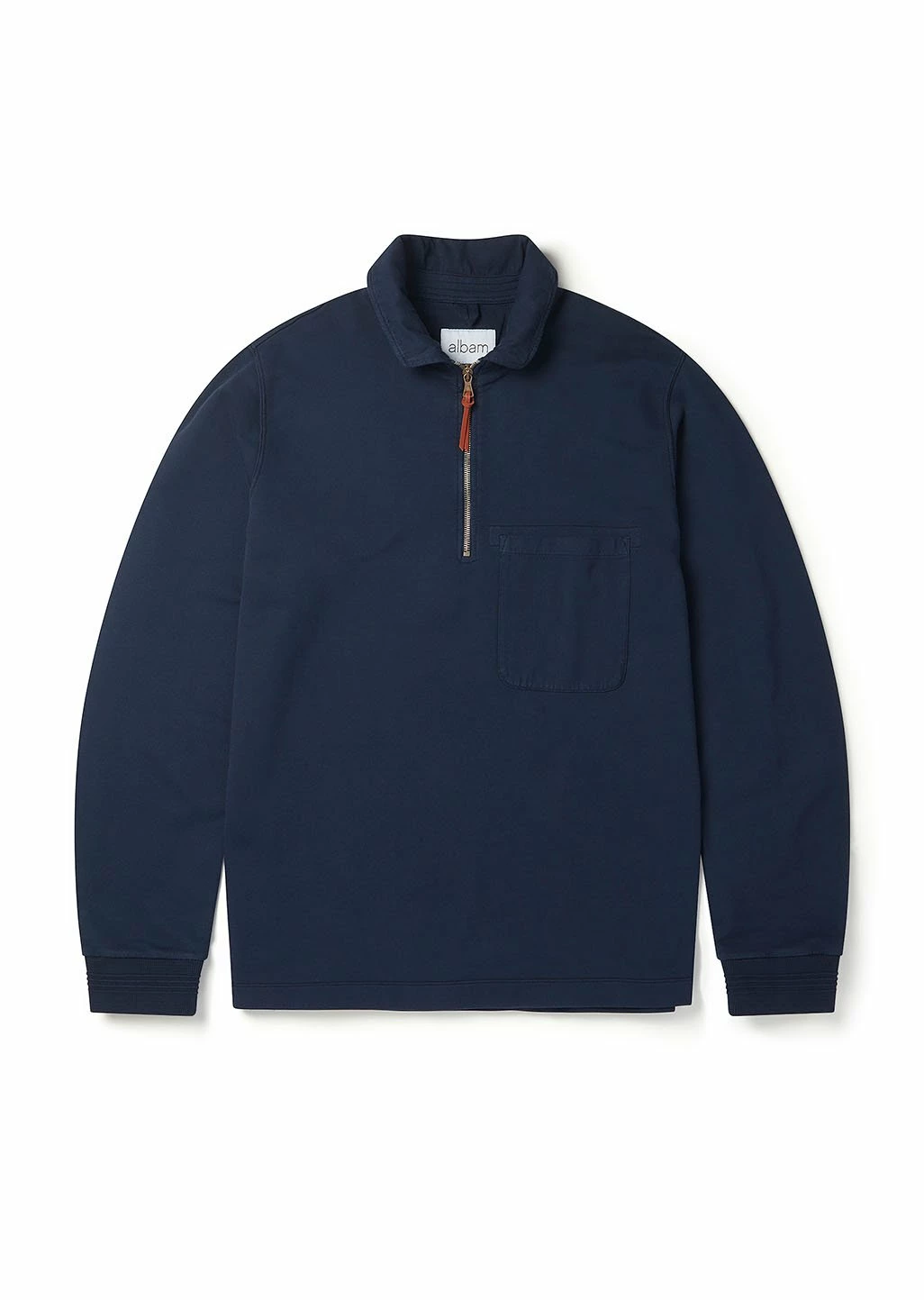 Albam 1/4 Zip Pullover - Navy 3 Albam 1/4 Zip Pullover - Navy