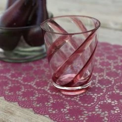 Fiorira' Un Giardino Methacrylate Glass With Colored Spiral