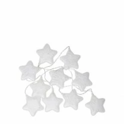 Fiorira' Un Giardino White Star LED Garland