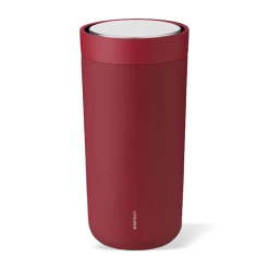 Stelton To Go Click Steel Cup Warm Maroon