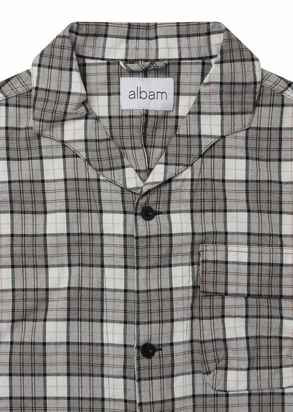 Albam Miles Shirt - Grey Check 5 Albam Miles Shirt - Grey Check