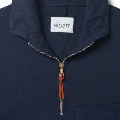 Albam 1/4 Zip Pullover - Navy 8 Albam 1/4 Zip Pullover - Navy