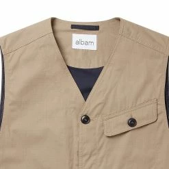 Albam Taupe Flight Vest