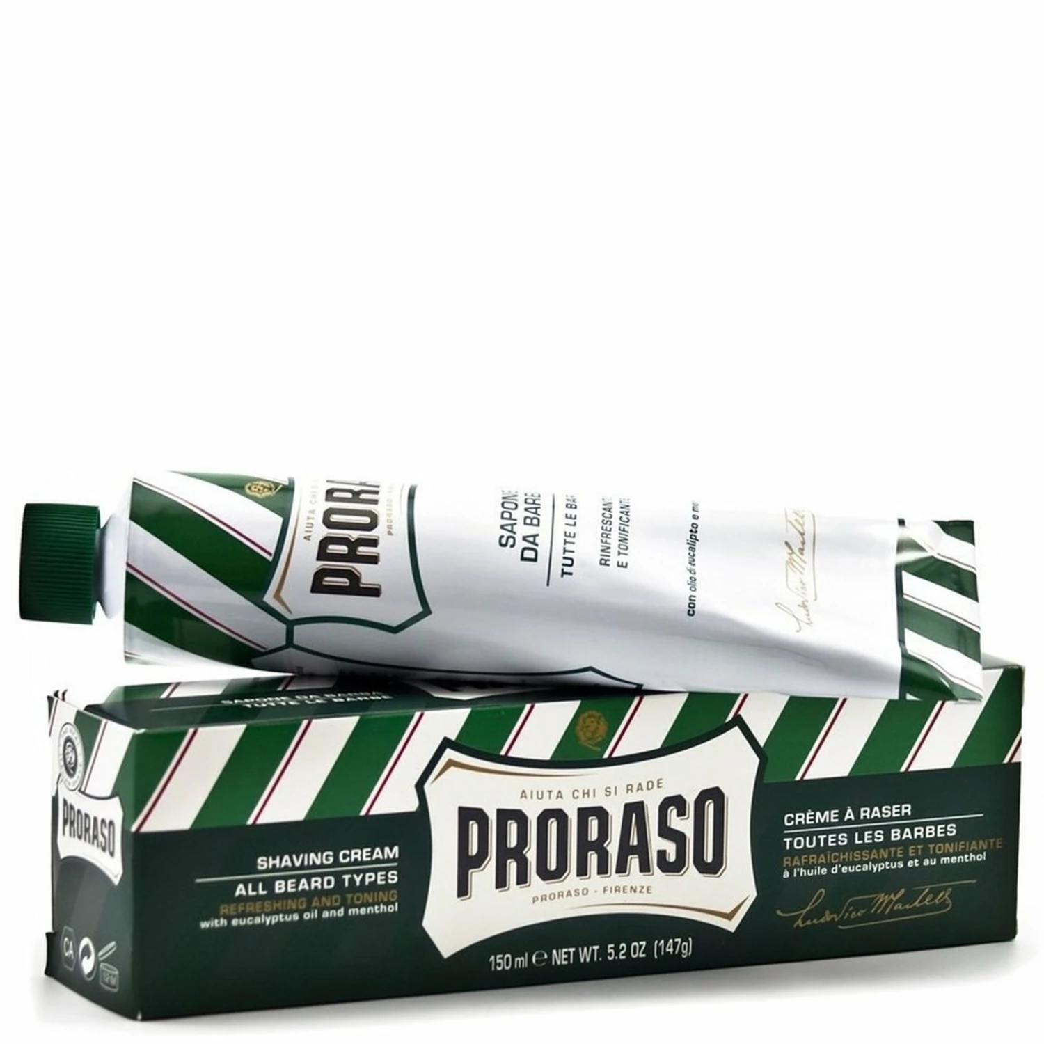 Proraso Shaving Cream Tube - Eucalyptus 3 Proraso Shaving Cream Tube - Eucalyptus
