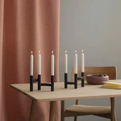 Stelton Ora Three-Branch Candleholder Black