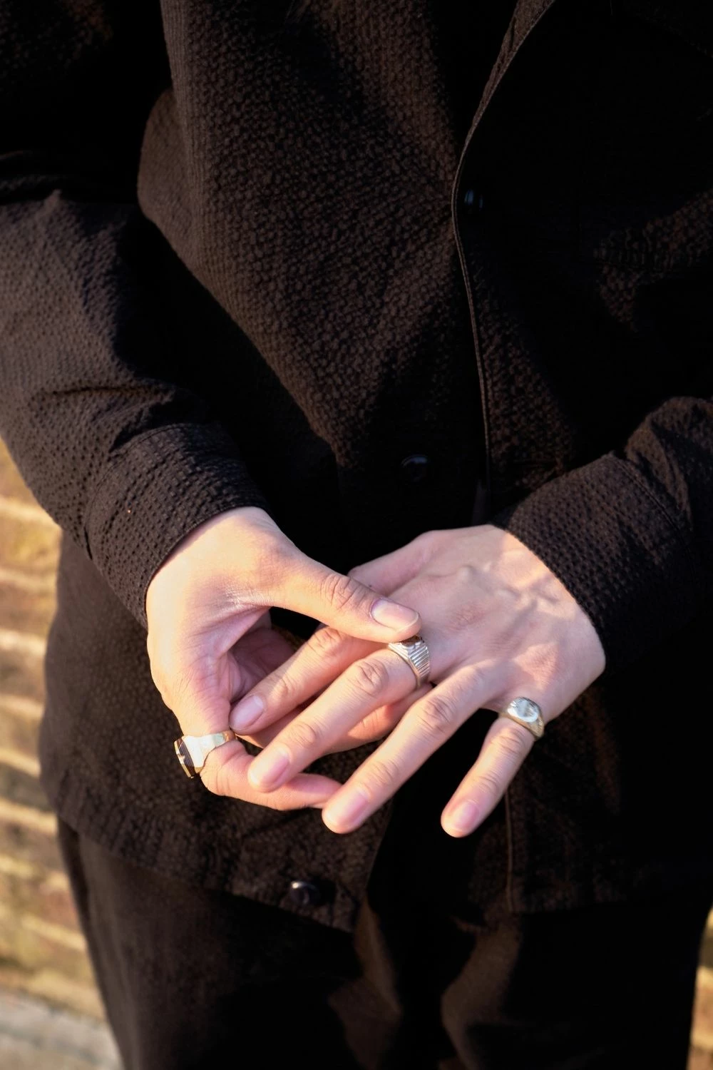 Albam Seersucker Kennedy Jacket - Black 7 Albam Seersucker Kennedy Jacket - Black