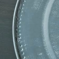 Fiorira' Un Giardino Dark Gray Zinc Underplate for Table - Set 2 Units