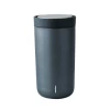 Stelton 0.2L Dark Blue Metallic Steel To Go Click Mug
