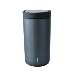 Stelton 0.2L Dark Blue Metallic Steel To Go Click Mug