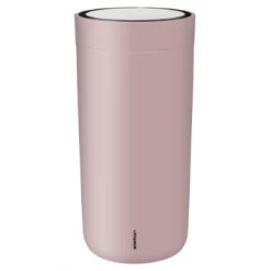 Stelton 0.4L Soft Lavender Steel to Go Click Mug